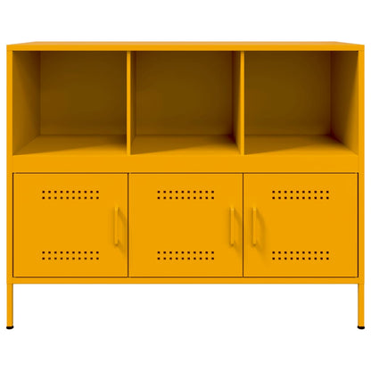 Sideboard Mustard Yellow 100.5x39x79 cm Steel