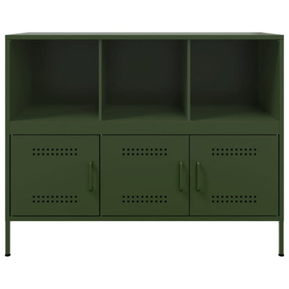 Sideboard Olive Green 100.5x39x79 cm Steel