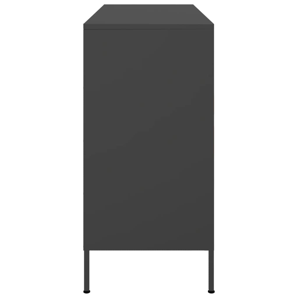 Sideboard Black 100.5x39x79 cm Steel