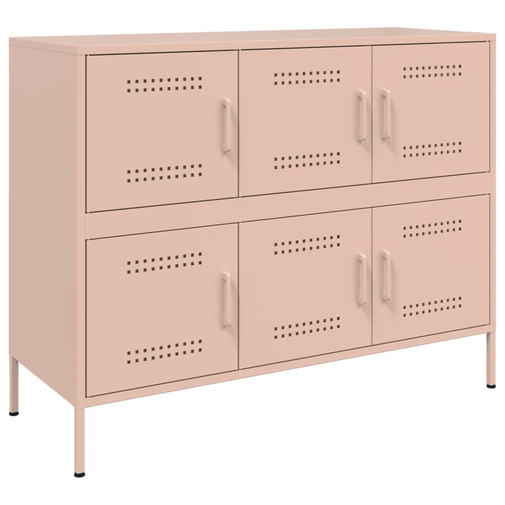 Sideboard Pink 100.5x39x79 cm Steel