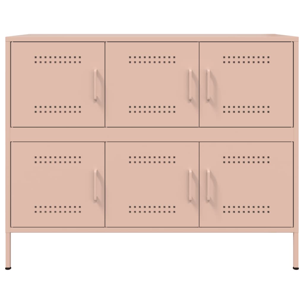 Sideboard Pink 100.5x39x79 cm Steel