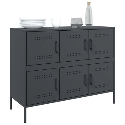 Sideboard Anthracite 100.5x39x79 cm Steel