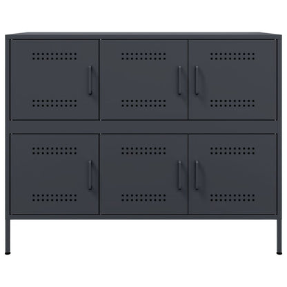 Sideboard Anthracite 100.5x39x79 cm Steel