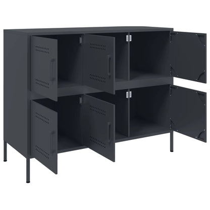 Sideboard Anthracite 100.5x39x79 cm Steel