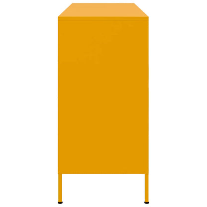 Sideboard Mustard Yellow 100.5x39x79 cm Steel