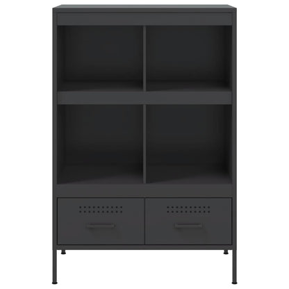 Highboard Black 68x39x101.5 cm Steel