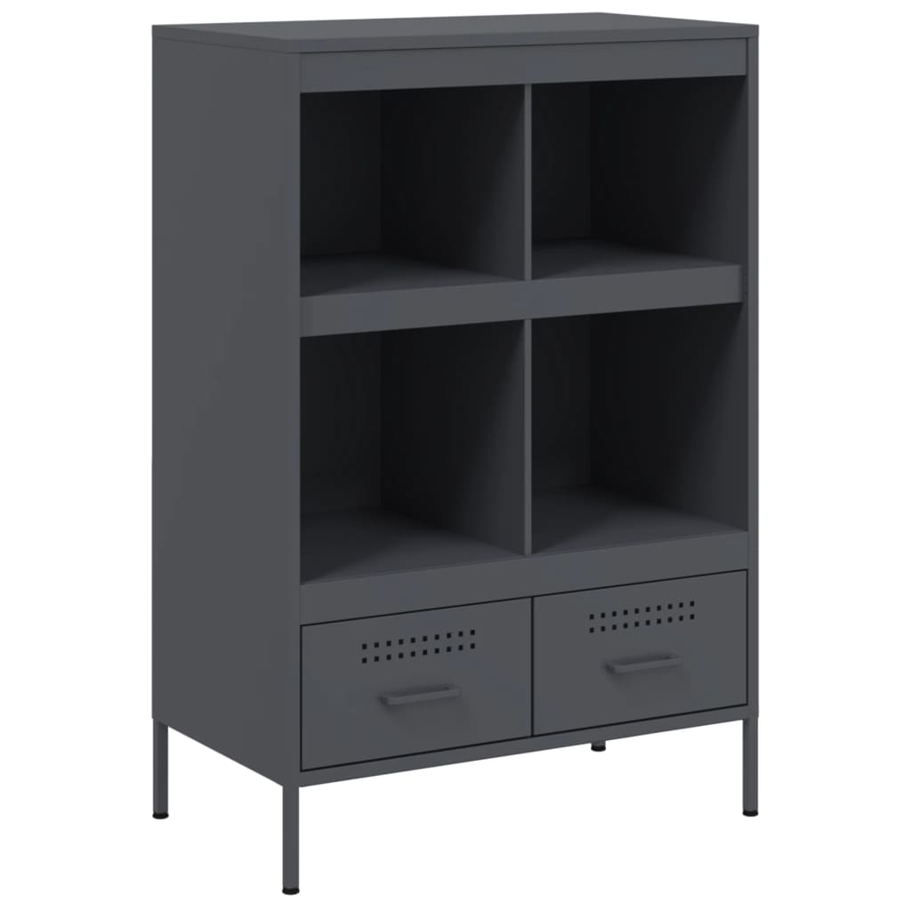 Highboard Anthracite 68x39x101.5 cm Steel