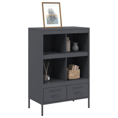 Highboard Anthracite 68x39x101.5 cm Steel