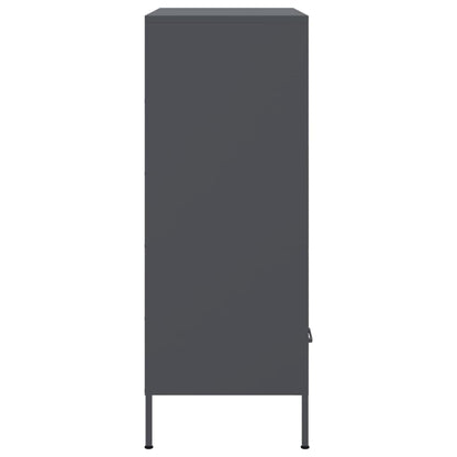 Highboard Anthracite 68x39x101.5 cm Steel