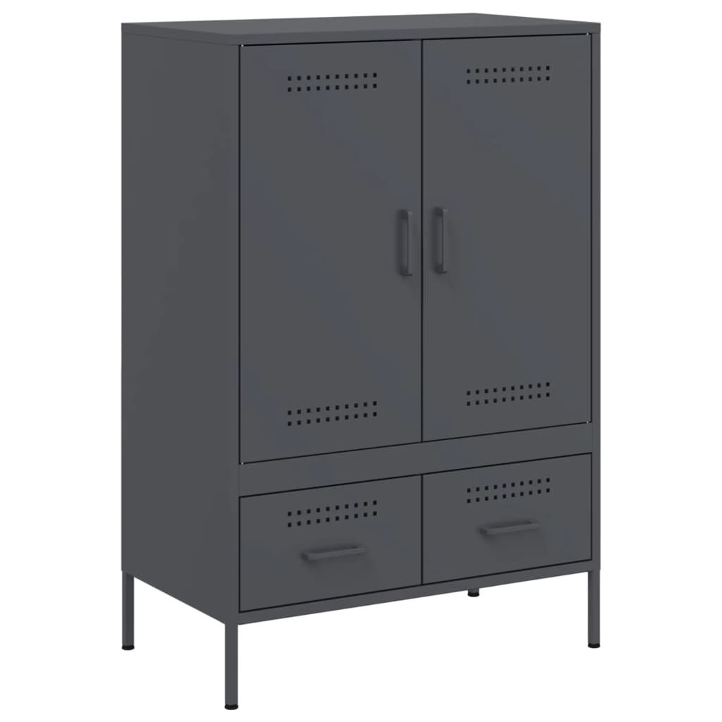 Highboard Anthracite 68x39x101.5 cm Steel