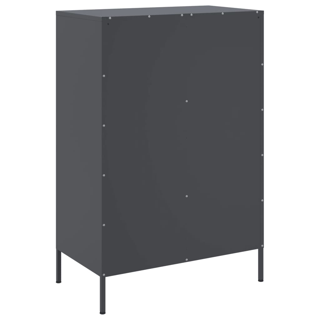 Highboard Anthracite 68x39x101.5 cm Steel