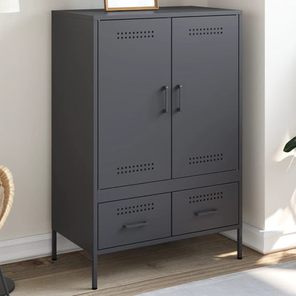 Highboard Anthracite 68x39x101.5 cm Steel