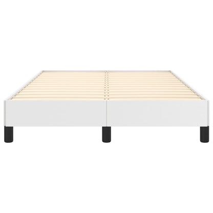 Bed Frame without Mattress White 120x190 cm Small Double Faux Leather
