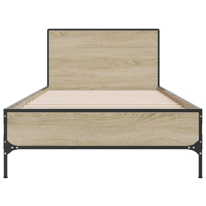 Bed Frame without Mattress Sonoma Oak 90x200 cm