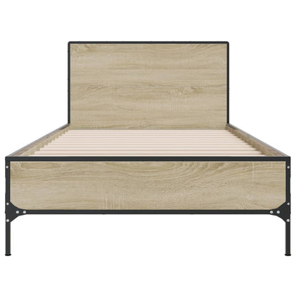 Bed Frame without Mattress Sonoma Oak 90x190 cm Single