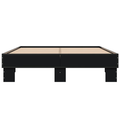 Bed Frame without Mattress Black 140x200 cm