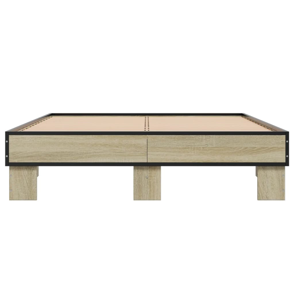 Bed Frame without Mattress Sonoma Oak 120x190 cm Small Double