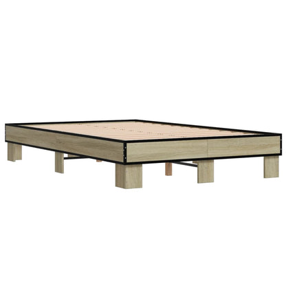 Bed Frame without Mattress Sonoma Oak 120x190 cm Small Double