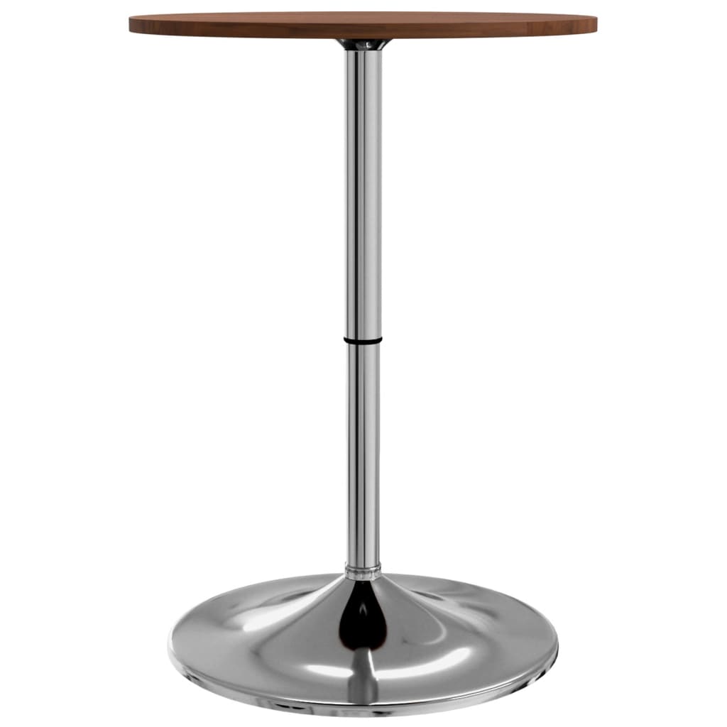 Bar Table Dark Brown Ø50x89.5 cm Solid Wood Beech