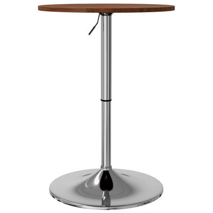 Bar Table Dark Brown Ø50x89.5 cm Solid Wood Beech