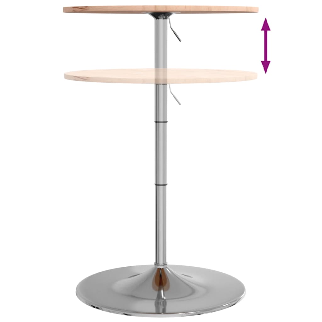 Bar Table Ø60x89.5 cm Solid Wood Beech