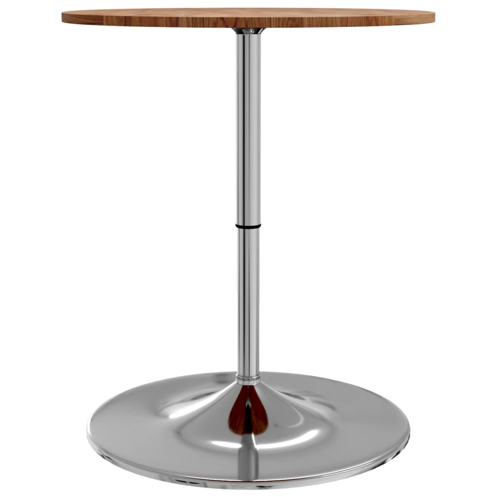 Bar Table Light Brown Ø60x89.5 cm Solid Wood Oak