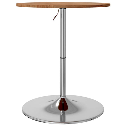 Bar Table Light Brown Ø60x89.5 cm Solid Wood Oak