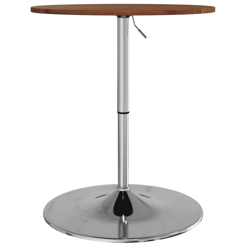 Bar Table Dark Brown Ø60x89.5 cm Solid Wood Beech