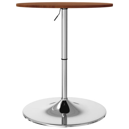 Bar Table Dark Brown Ø60x89.5 cm Solid Wood Beech