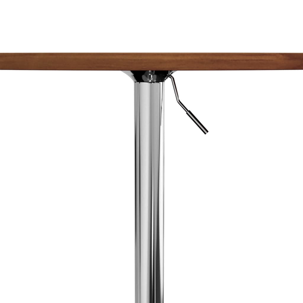 Bar Table Dark Brown Ø60x89.5 cm Solid Wood Beech