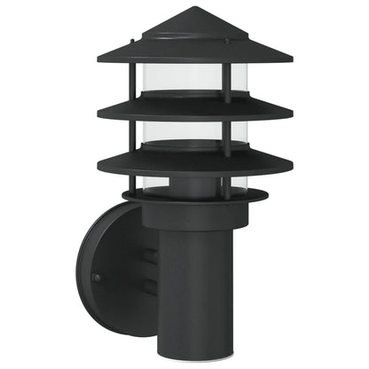 Outdoor Wall Light Black Stainless Steel