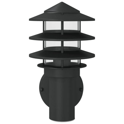 Outdoor Wall Light Black Stainless Steel