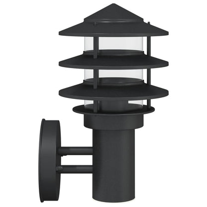 Outdoor Wall Light Black Stainless Steel