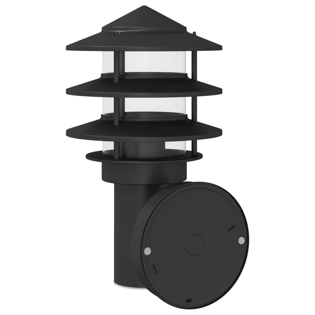 Outdoor Wall Light Black Stainless Steel