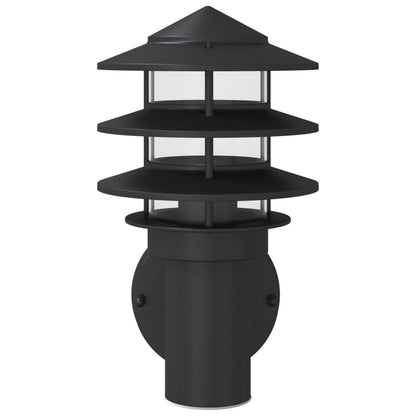 Outdoor Wall Lights 2pcs Black Stainless Steel