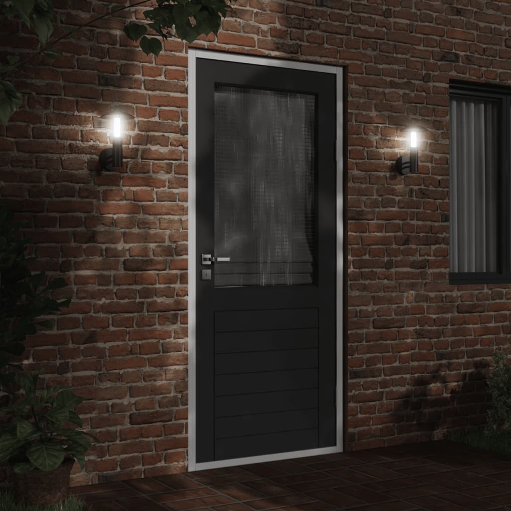 Outdoor Wall Light Black Stainless Steel