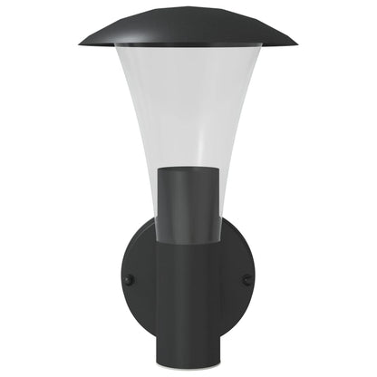 Outdoor Wall Light Black Stainless Steel