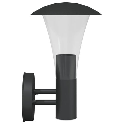 Outdoor Wall Lights 2pcs Black Stainless Steel