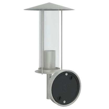 Outdoor Wall Lights 2pcs Silver Stainless Steel