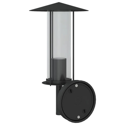 Outdoor Wall Lights 2pcs Black Stainless Steel