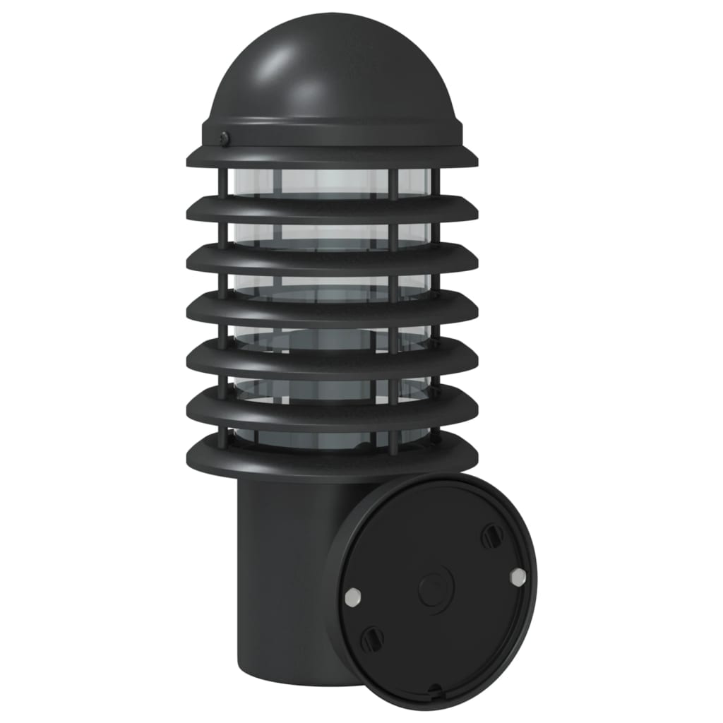 Outdoor Wall Light Black Stainless Steel