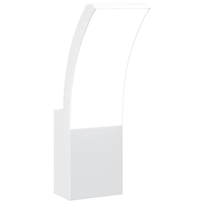 Outdoor LED Wall Light White Die-cast Aluminium