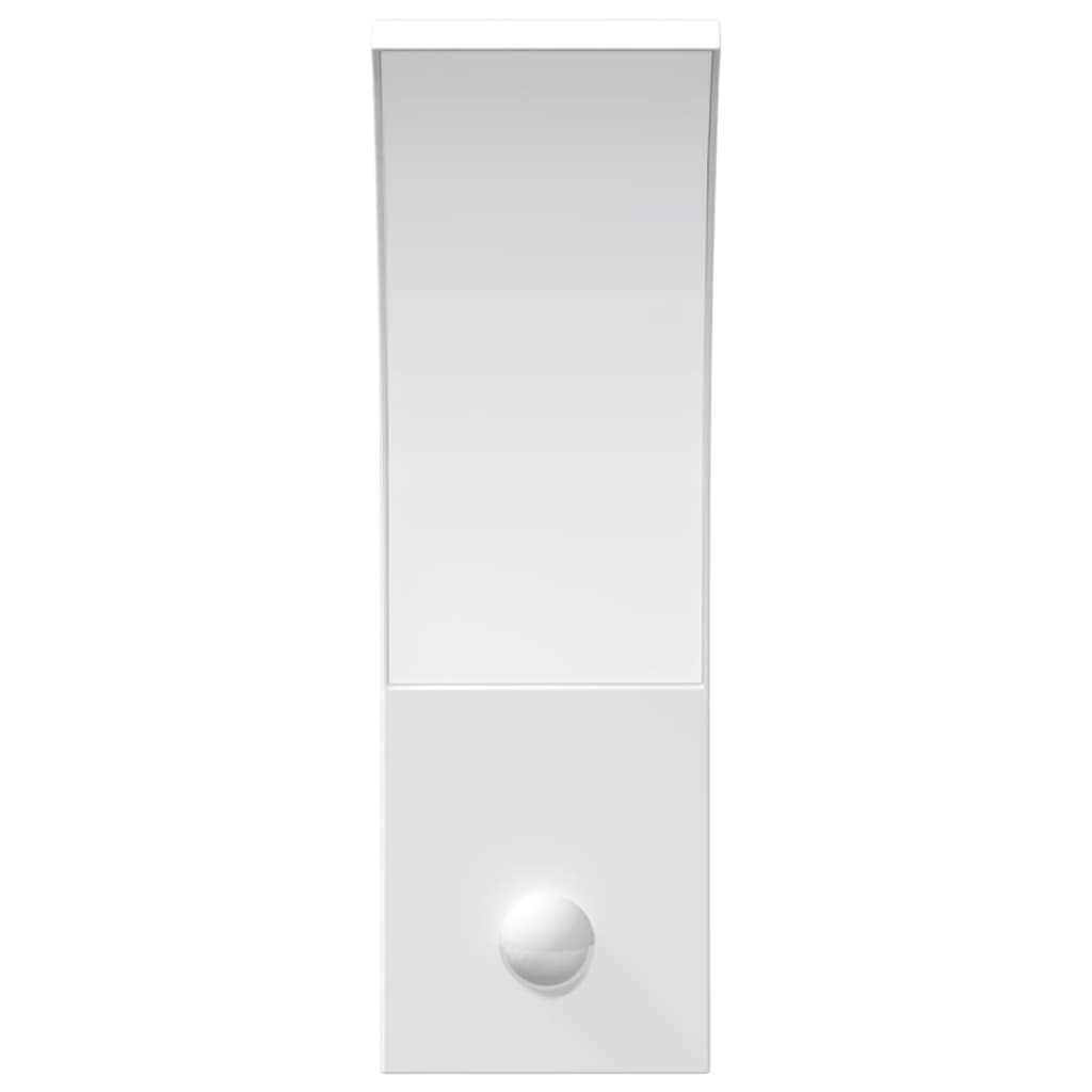 Outdoor LED Wall Light with Sensor White Die-cast Aluminium