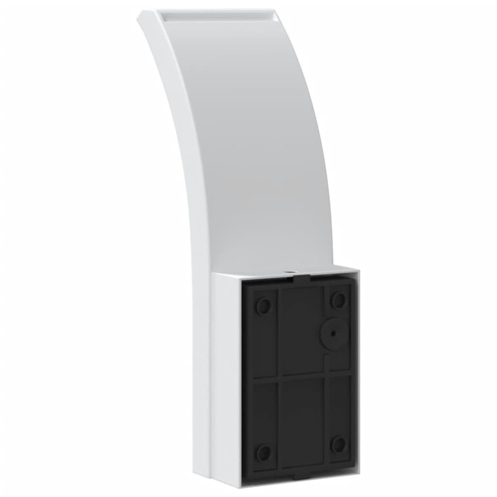 Outdoor LED Wall Light with Sensor White Die-cast Aluminium