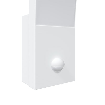 Outdoor LED Wall Lights with Sensors 2pcs White Die-cast Aluminium