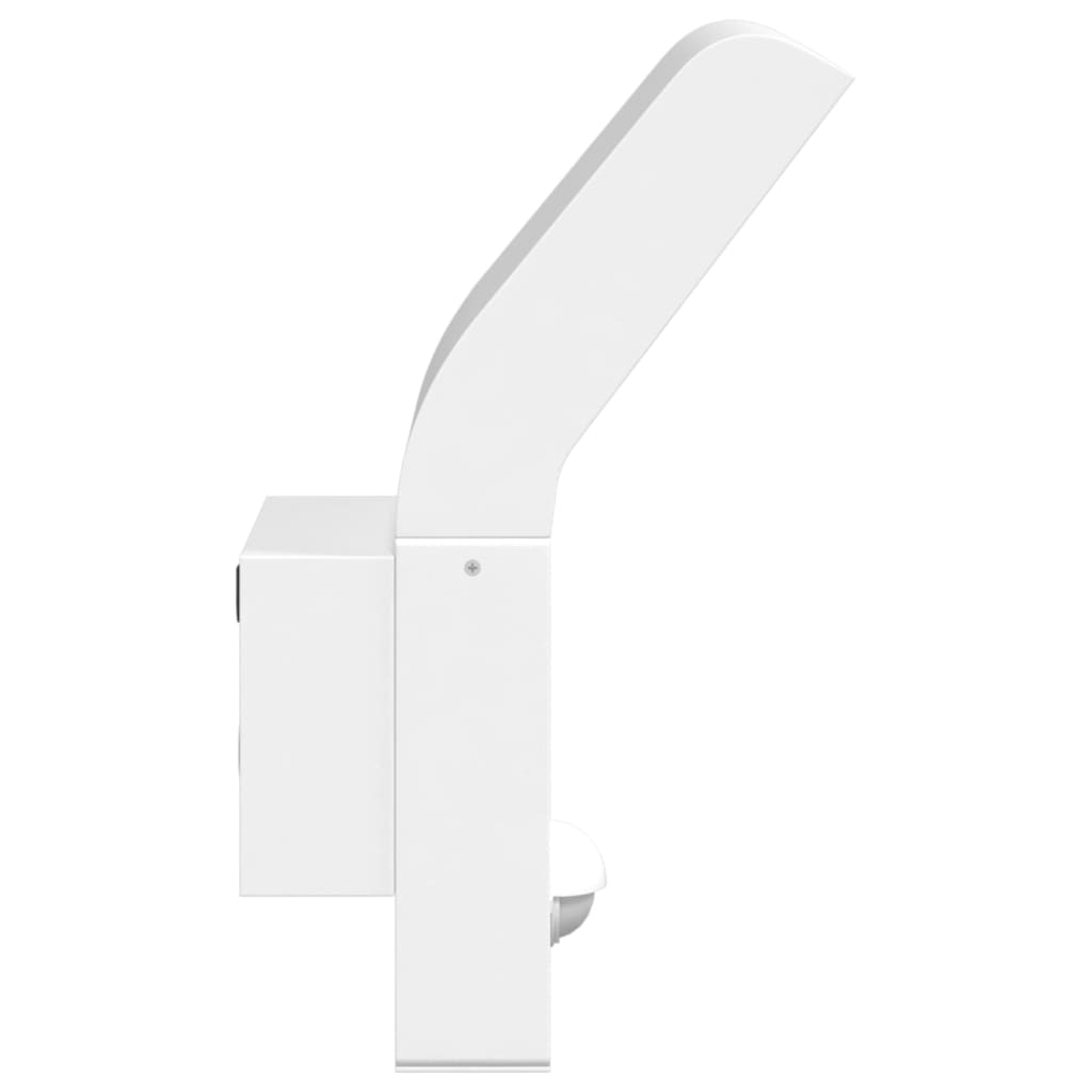 Outdoor LED Wall Light with Sensor White Die-cast Aluminium