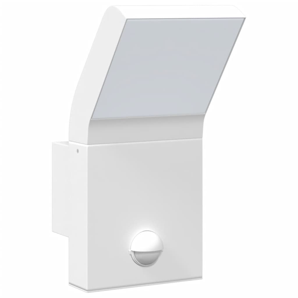 Outdoor LED Wall Lights with Sensors 2pcs White Die-cast Aluminium