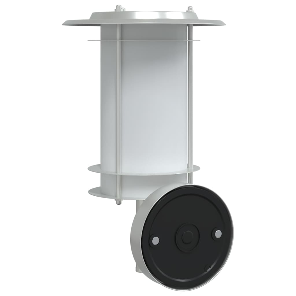 Outdoor Wall Light Silver Stainless Steel