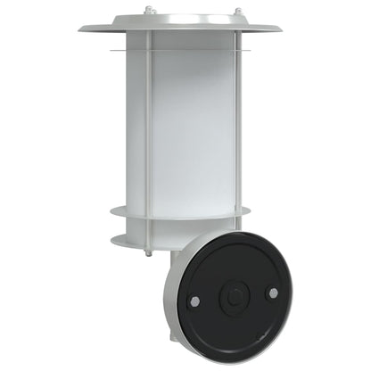 Outdoor Wall Light Silver Stainless Steel