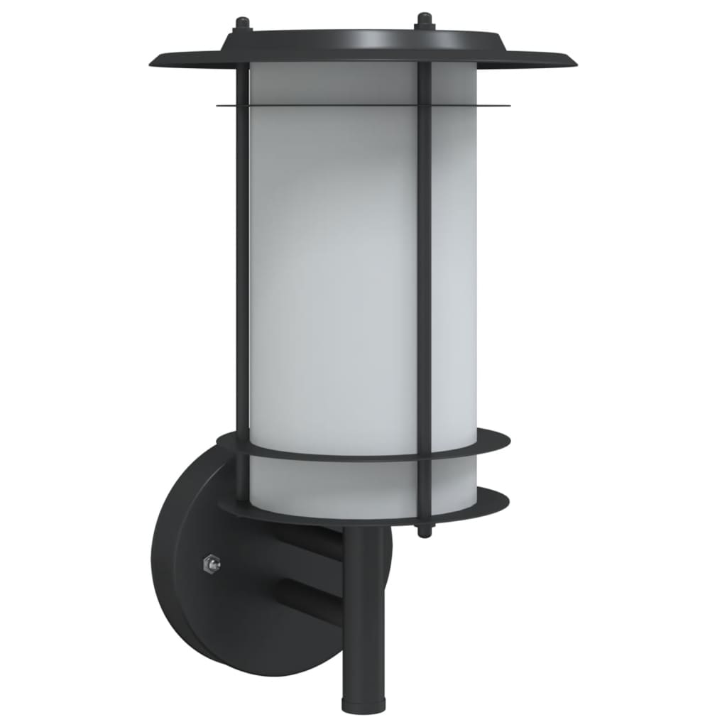 Outdoor Wall Light Black Stainless Steel